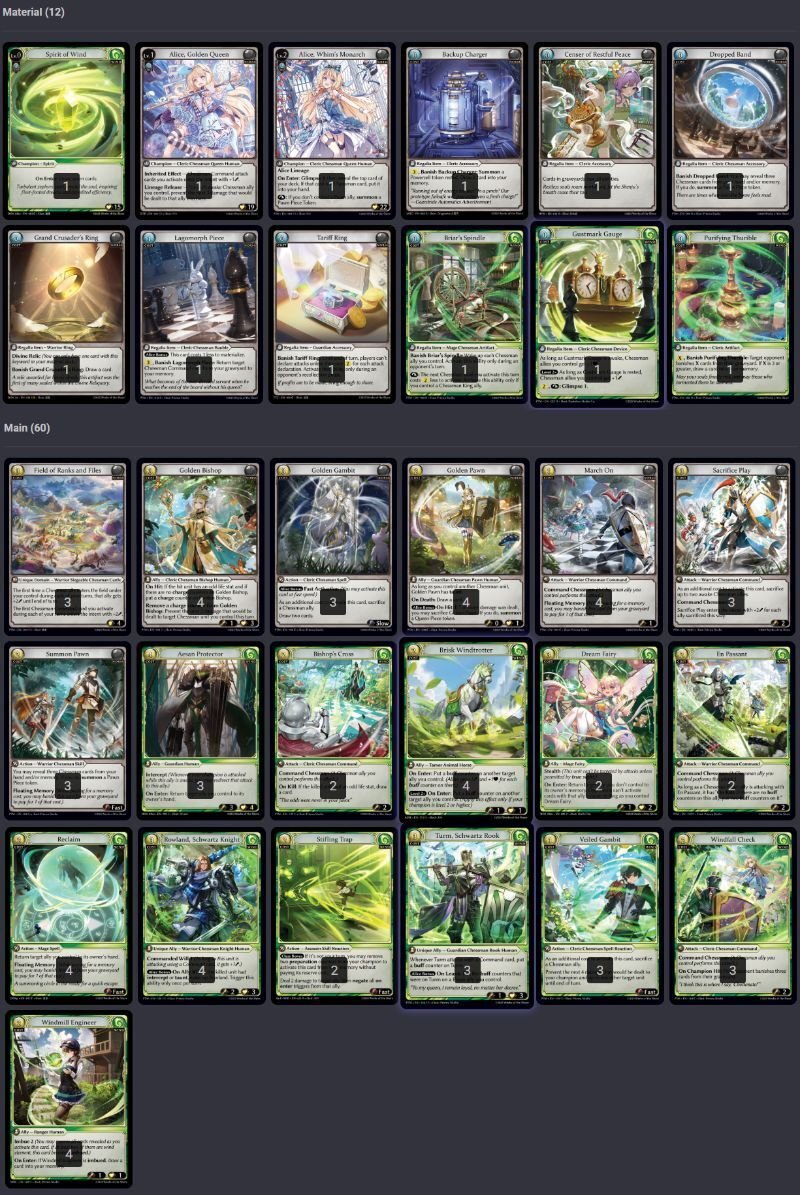 Grand Archive】 デッキ紹介① Wind Alice ｜ぐらあか部！