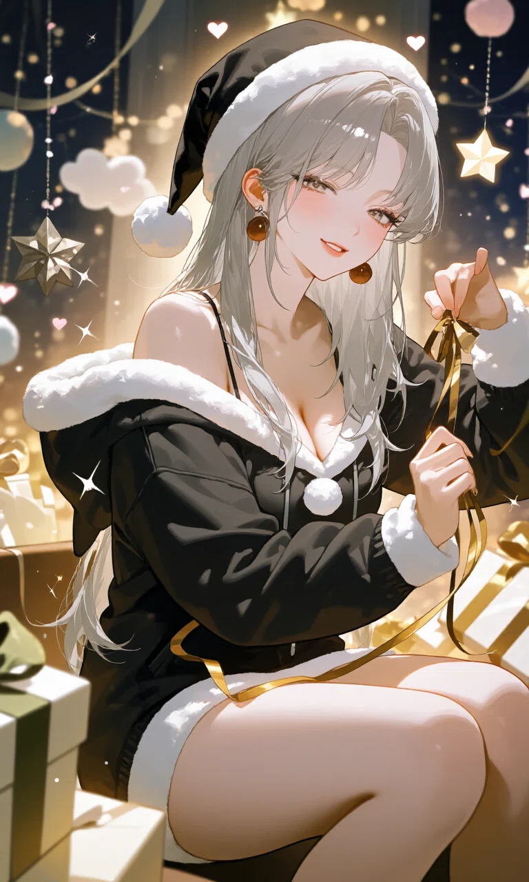 【原画】創作イラスト　2025年Xmas絵 AIイラスト｜クリスマスはいただいた｜#クリスマスは中止です2025｜X