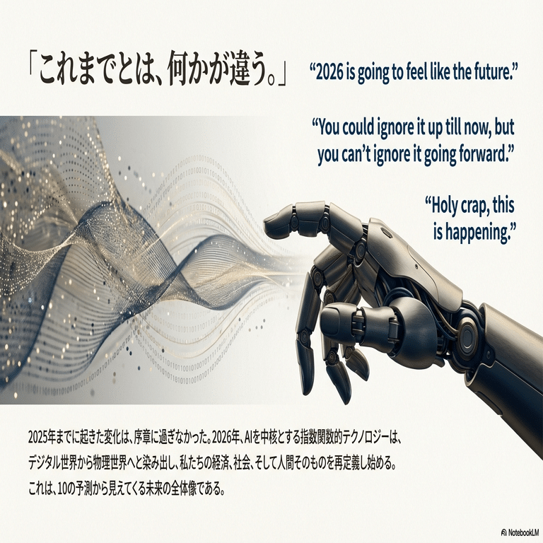 2026年、世界はこう変わる：トップ思想家が語る衝撃的な6つの未来予想