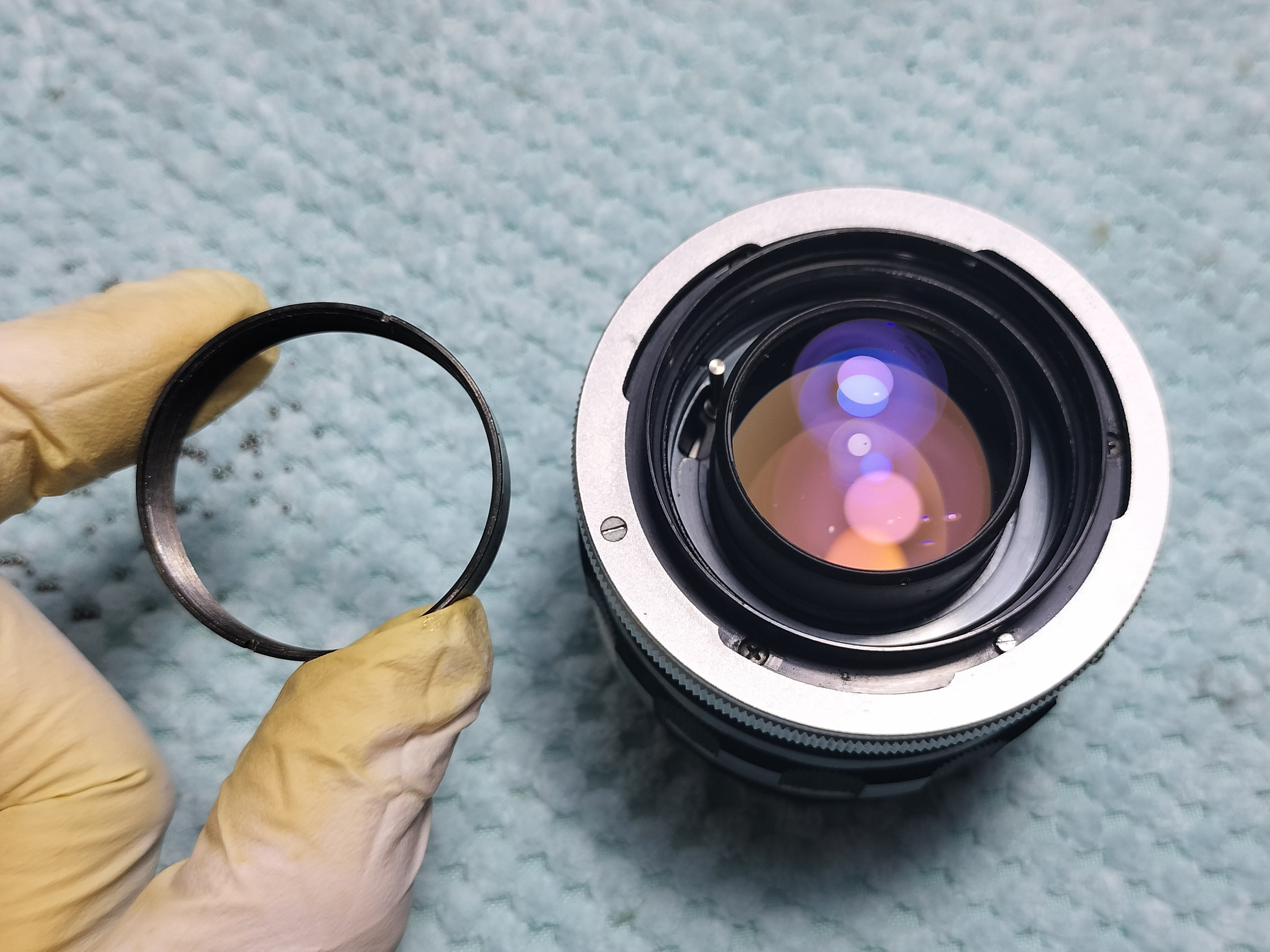 Canon FL 50mm F/1.4の分解｜フィルムカメラ修理のアクアカメラ