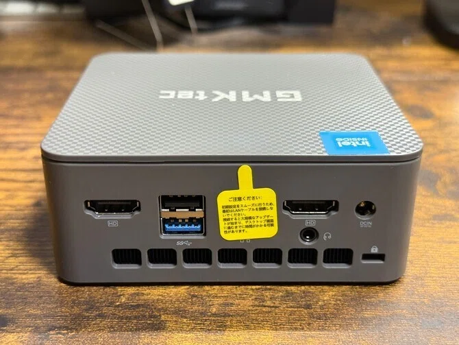 コンパクトサイズながら動作快適なミニPC「GMKtec ミニPC 第12世代