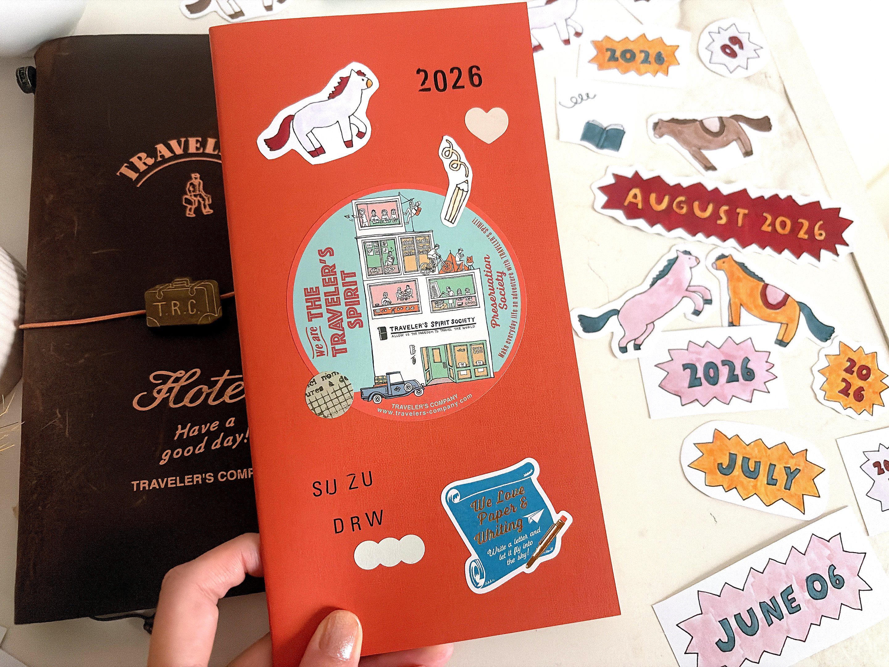 トラベラーズノートのマンスリーリフィルにぴったりなステッカーを作り