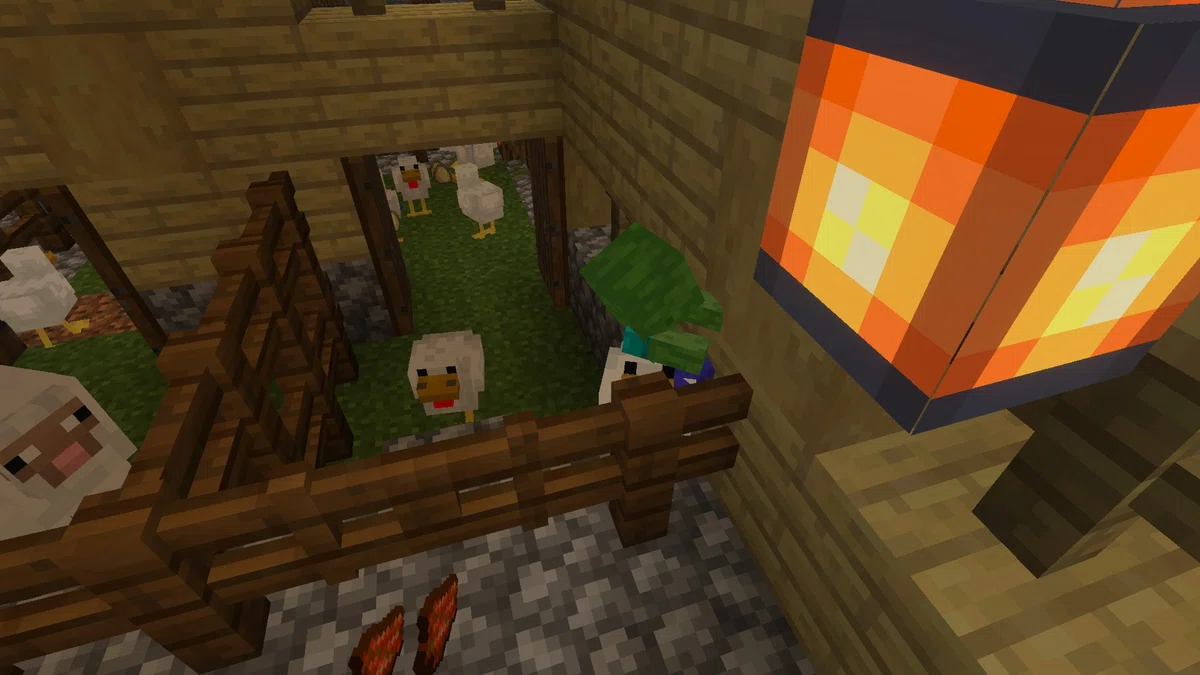 [Minecraft Diary #91] Super Rare Item! Lava Chicken Record!!｜ 太郎