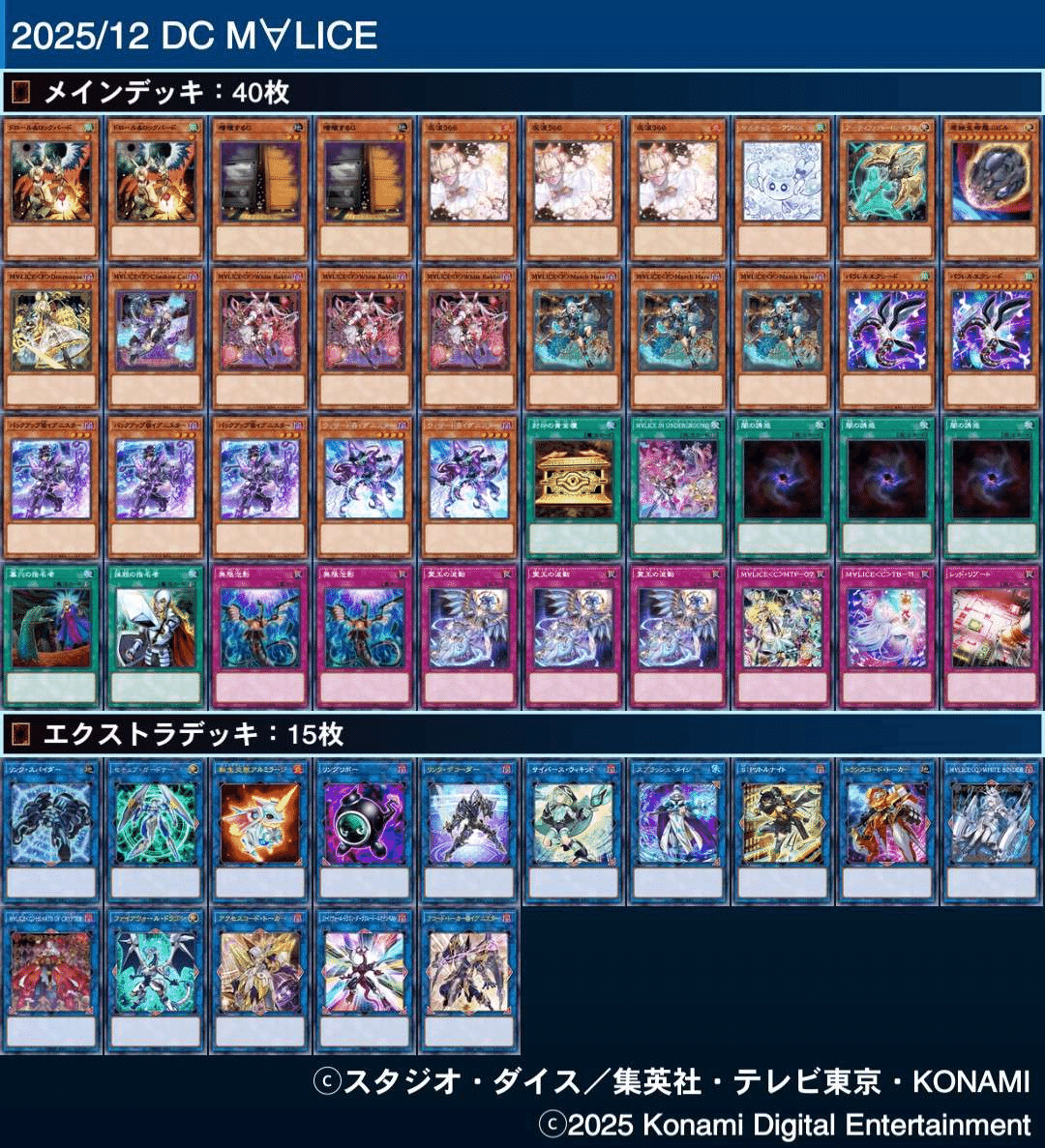 遊戯王 デッキ M∀LICE マリス 新制限対応 M∀LICE デッキ ガチ構築 新