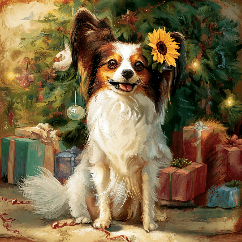 パピヨンちゃんとわくわくクリスマス！｜サマーカットのパピヨンの日常