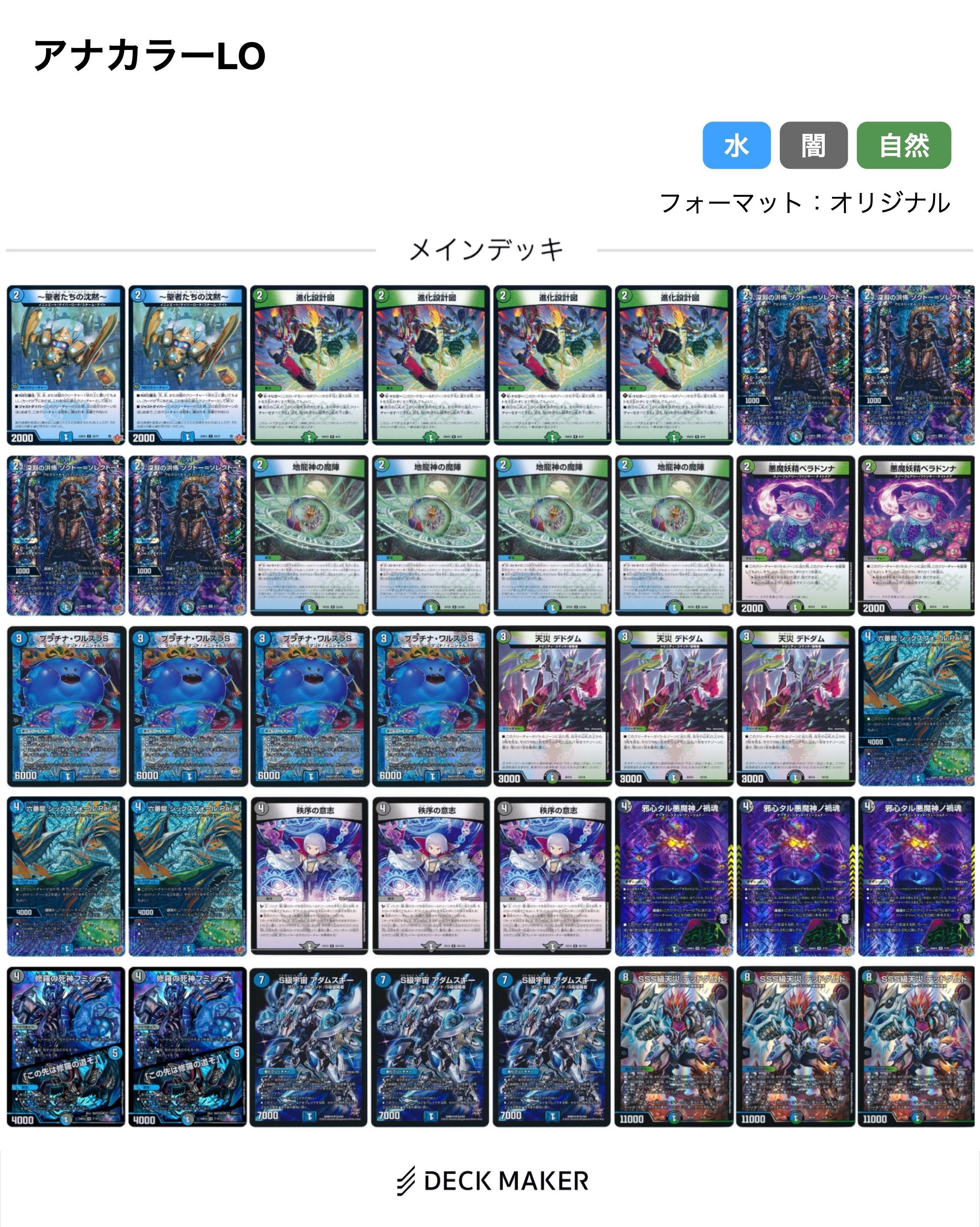 おもしろデッキ図鑑】第4頁:アナカラーLO｜SUNNY