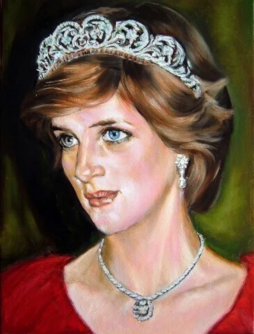 都志良三肖像画大全（18）ダイアナ妃Lady Diana ( 1961 - 1997