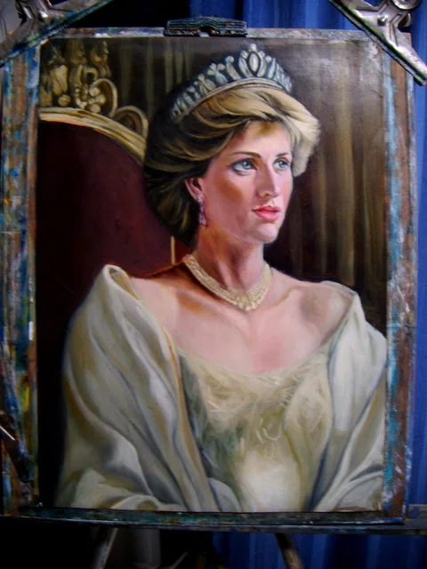 都志良三肖像画大全（18）ダイアナ妃Lady Diana ( 1961 - 1997