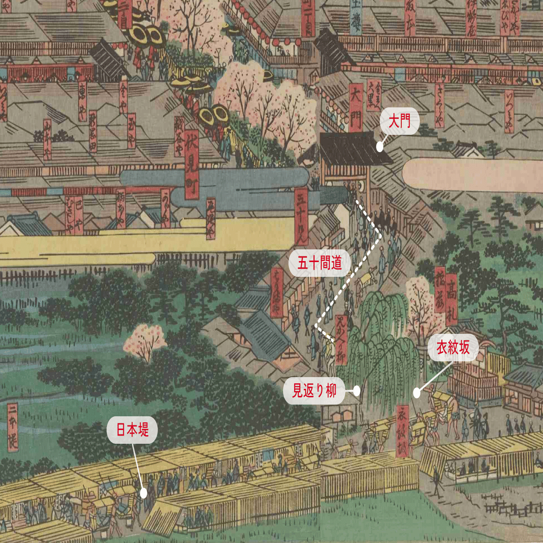 目印 】いざ、吉原へ！｜詩音⌇浮世絵と川柳でお江戸を語る❕