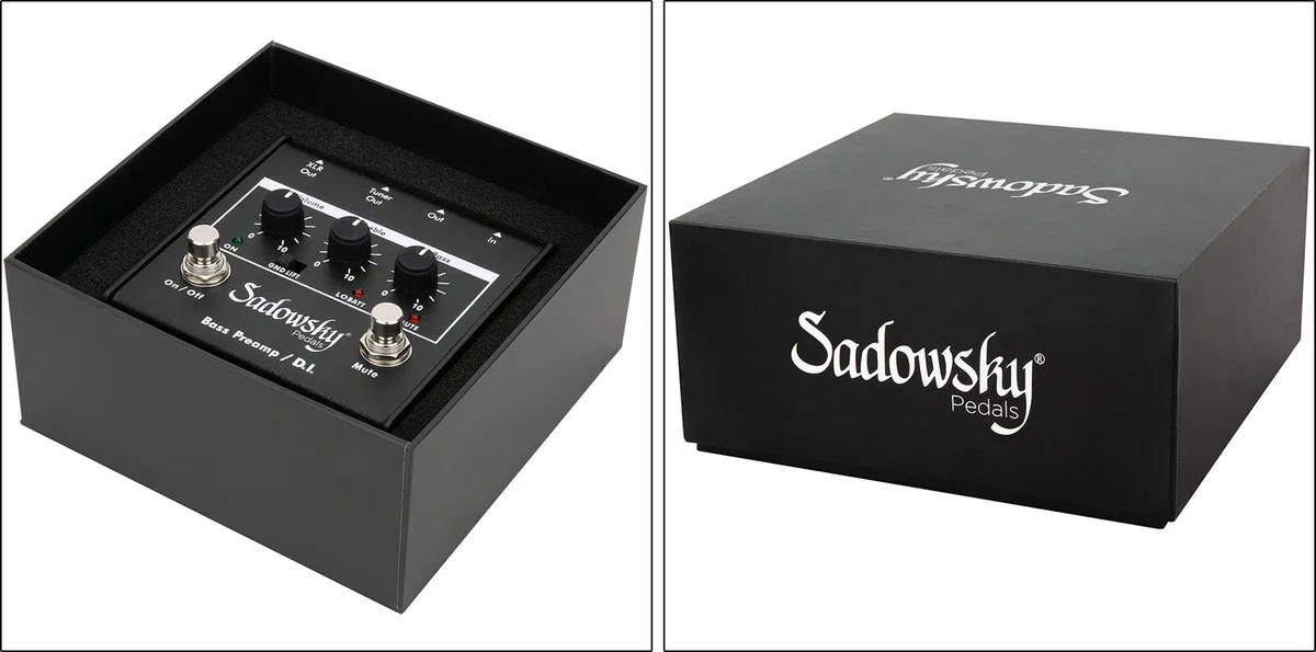 やまさき／Sadowsky プリアンプ／アウトボードプリアンプ／箱付き サドウスキーによるアウトボード・ベースプリアンプ／DI「SAC PED SBP
