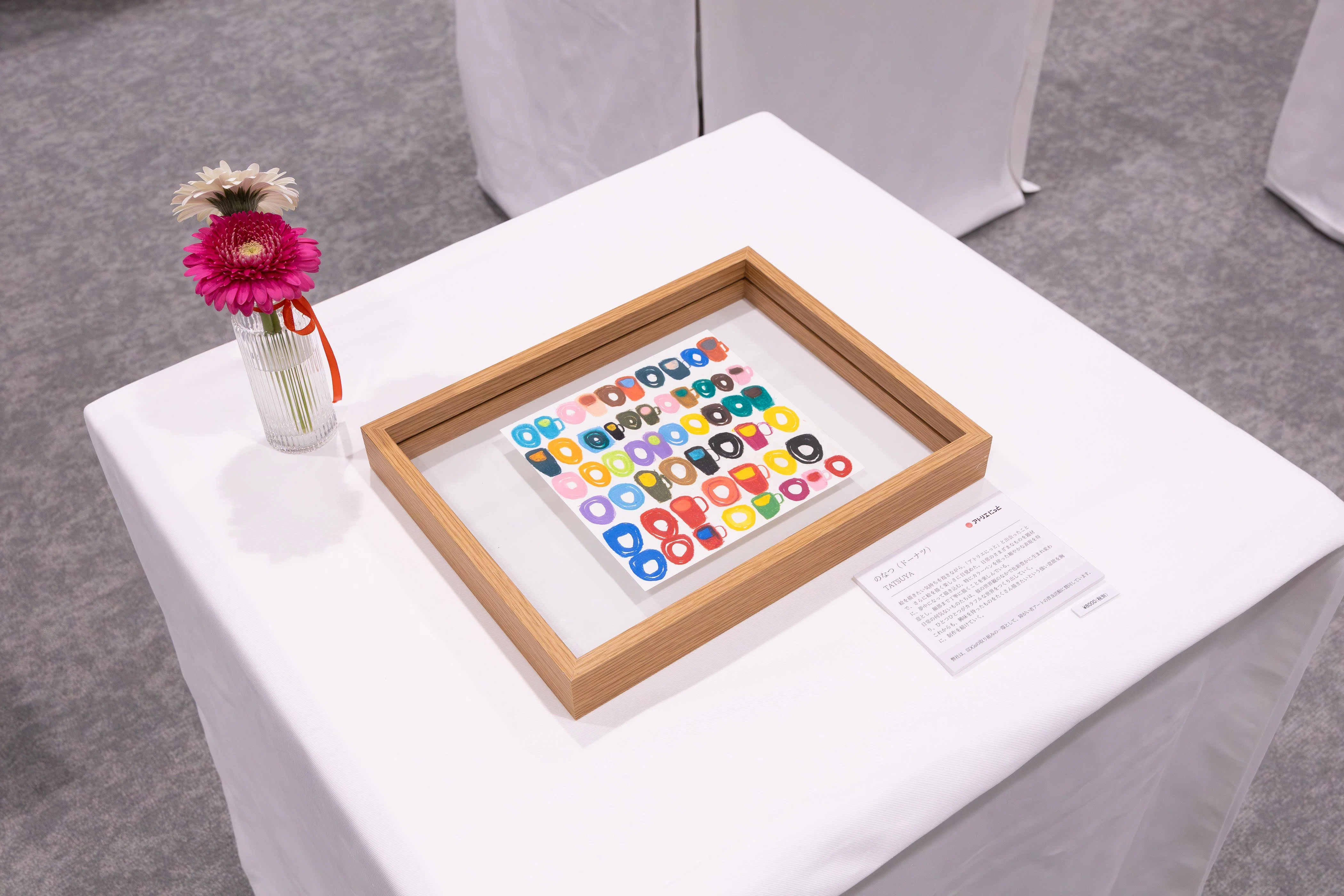 ファンケル銀座スクエア様にて、アート展を開催させていただきました