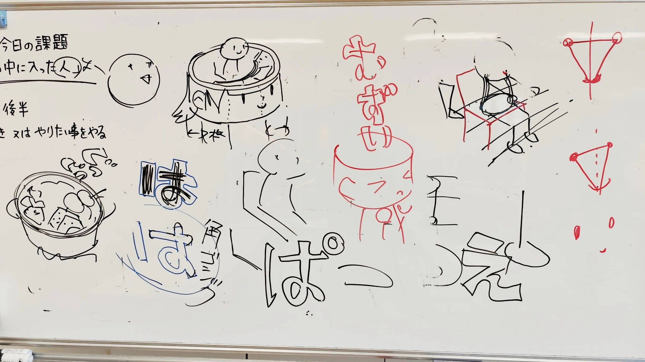 授業で書いた絵 ちょっと上から見た】絵の描き方の授業しました｜ですく