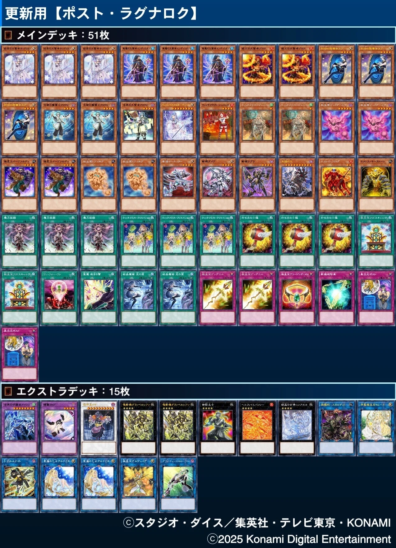 今年のデッキ2025 -スタンダード編-【遊戯王ひとりアドカレ2025 Day25