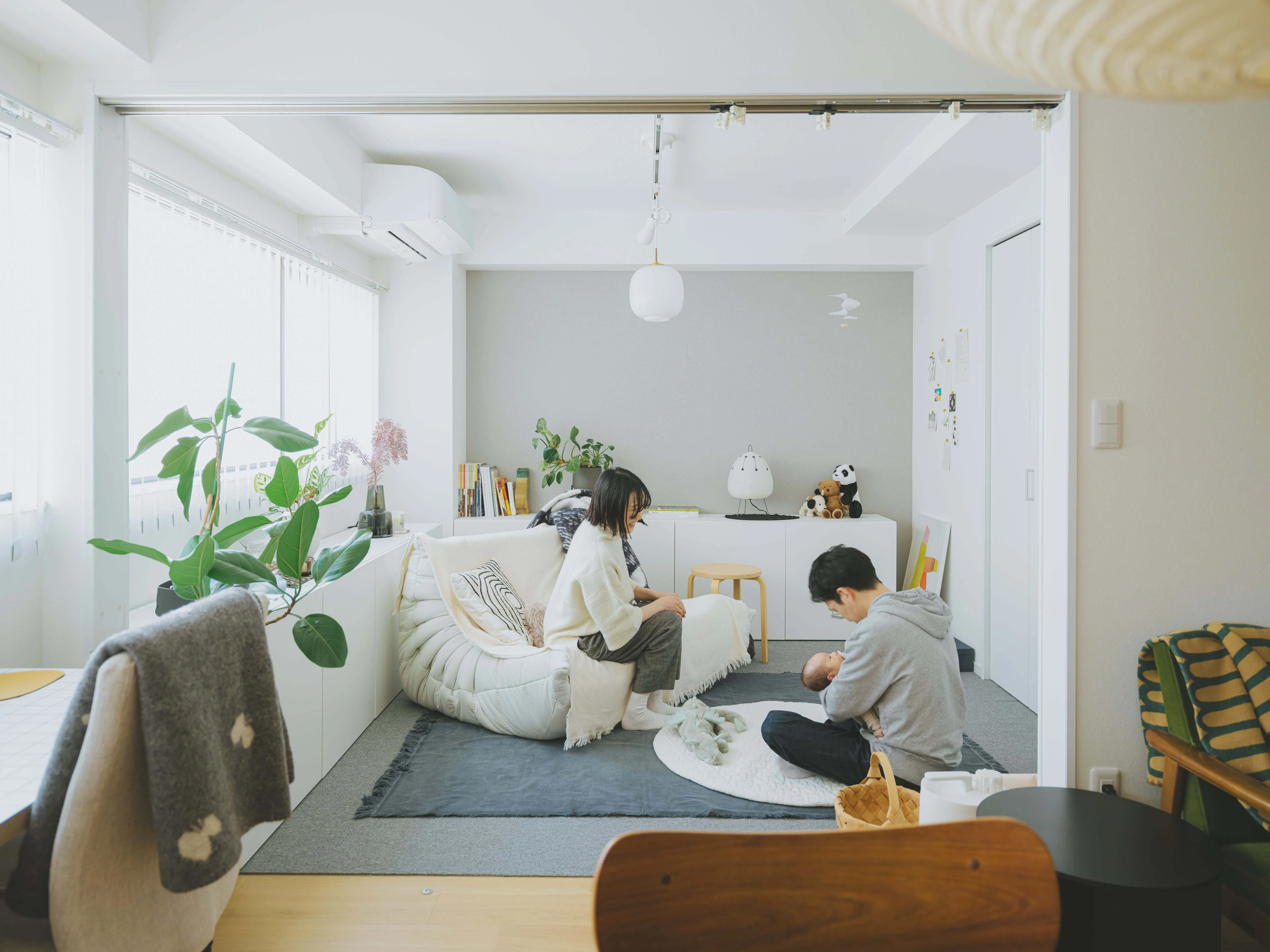 収納付きグレーL字型ソファ　IKEA 収納付きグレーL字型ソファIKEA
