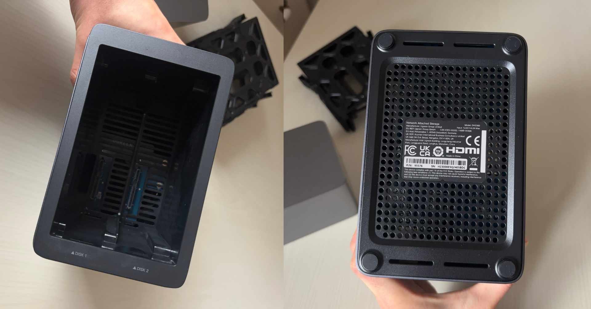 UGREEN NASync DH2300 2ベイ （HDD付属なし） Amazon.co.jp: UGREEN NASync DH2300 2ベイ デスクトップNAS NFC