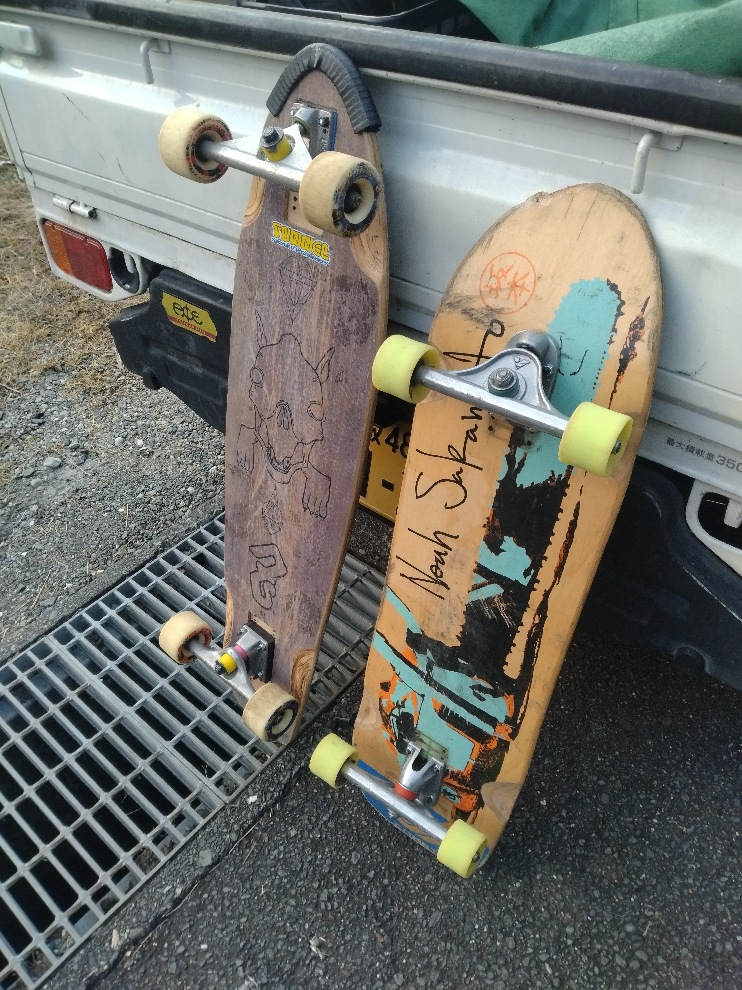 ダウンヒル用スケートボードを自作する｜おおゆ