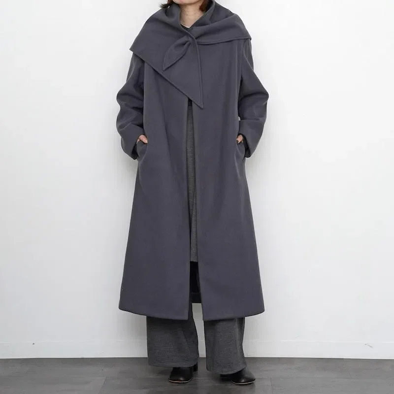 ARNYS ホースライディングコート 3ウェイ グレー sz46 カルナック 毎日にちょうど良いコート【PHEENY】Needle rever strech scarf coat