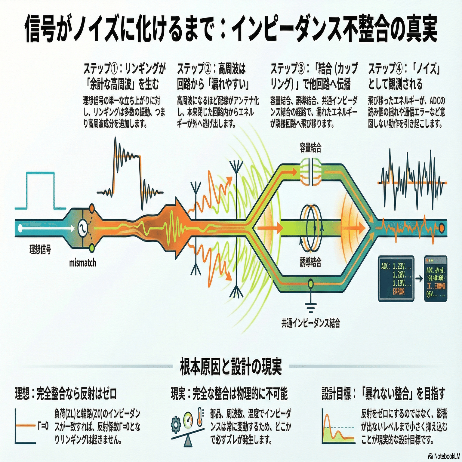 インピーダンス不整合によるリンギングとノイズ発生の正体 - その２（全３話）｜神楽智