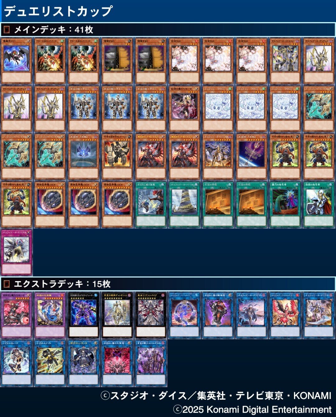 2025年12月環境のオルフェゴールについて 【遊戯王マスターデュエル