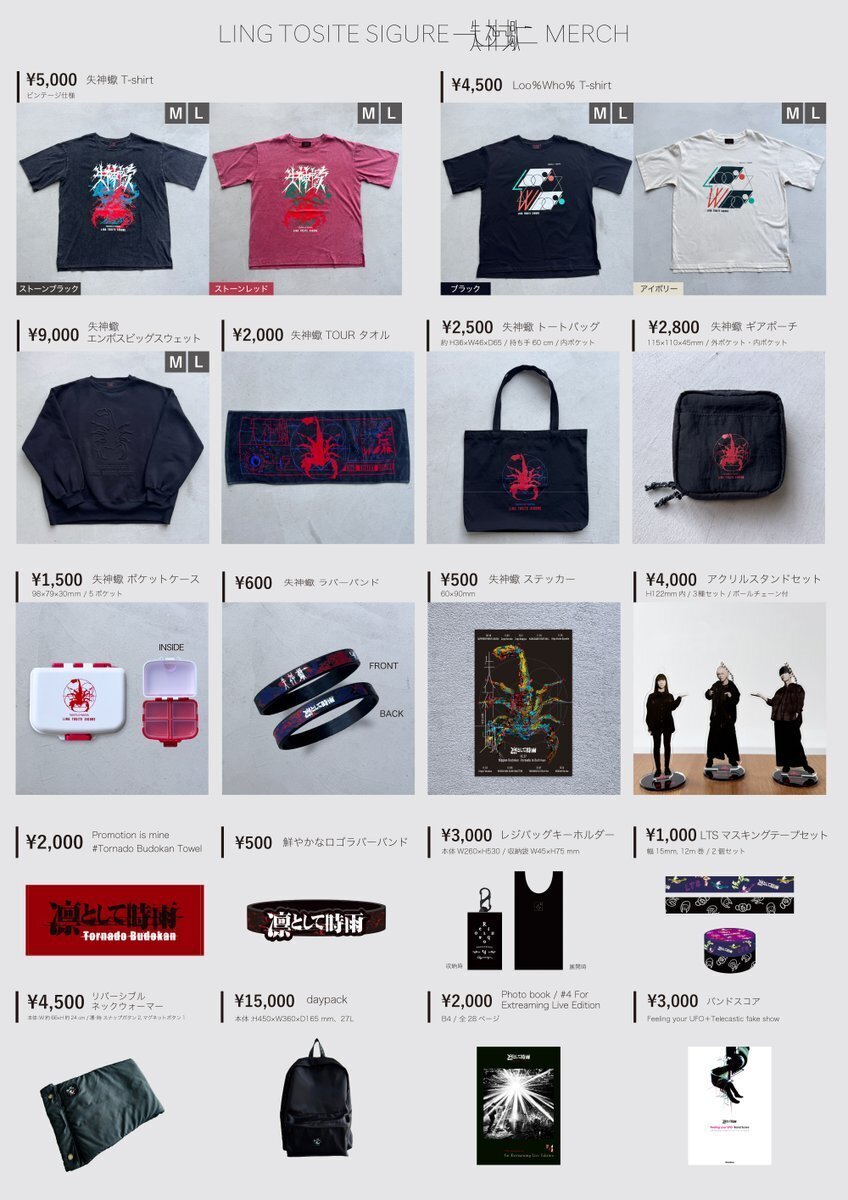 凛として時雨　日本武道館 Tシャツとタオルセット　新品未開封 🔷💎🔹🔹🔹凛として時雨🔹🔹🔷日本武道館🔷｜naho-21