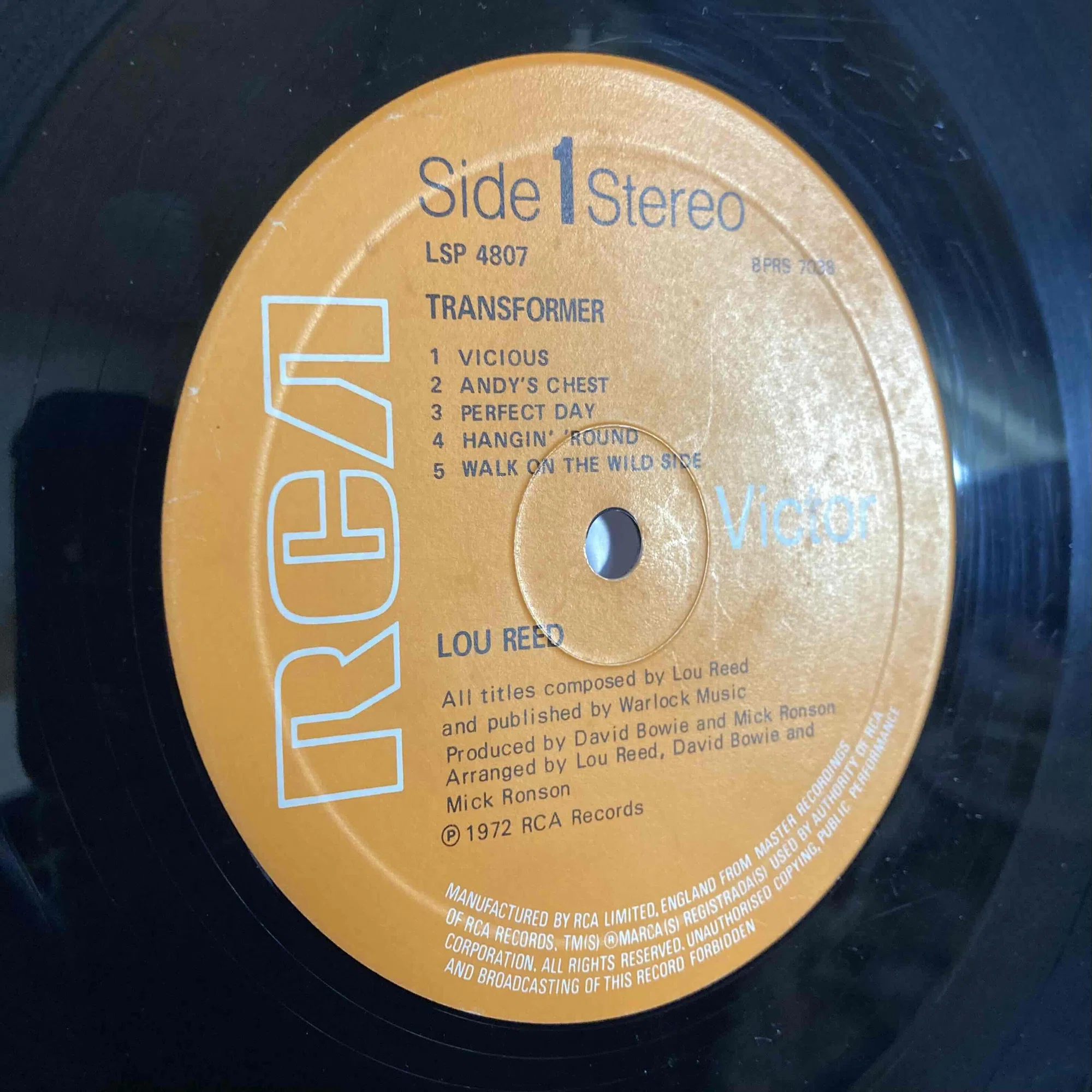 Lou Reed [ Transformer ] RCA Victor LSP-4807 ｜naruru