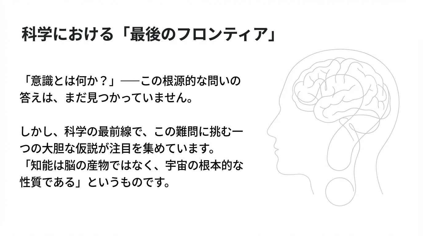 宇宙は「考える」のか？──脳が宇宙の知性に接続しているという仮説