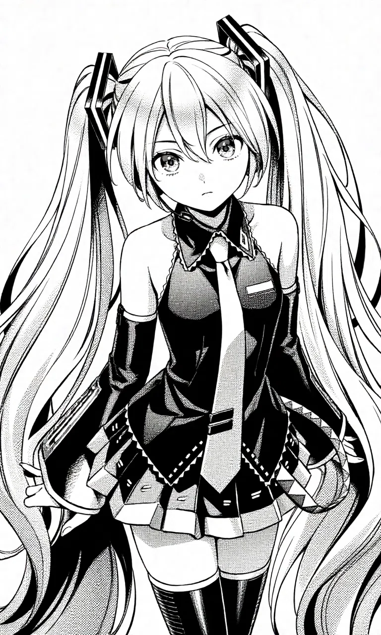 初音ミクイラスト｜紅葉楓