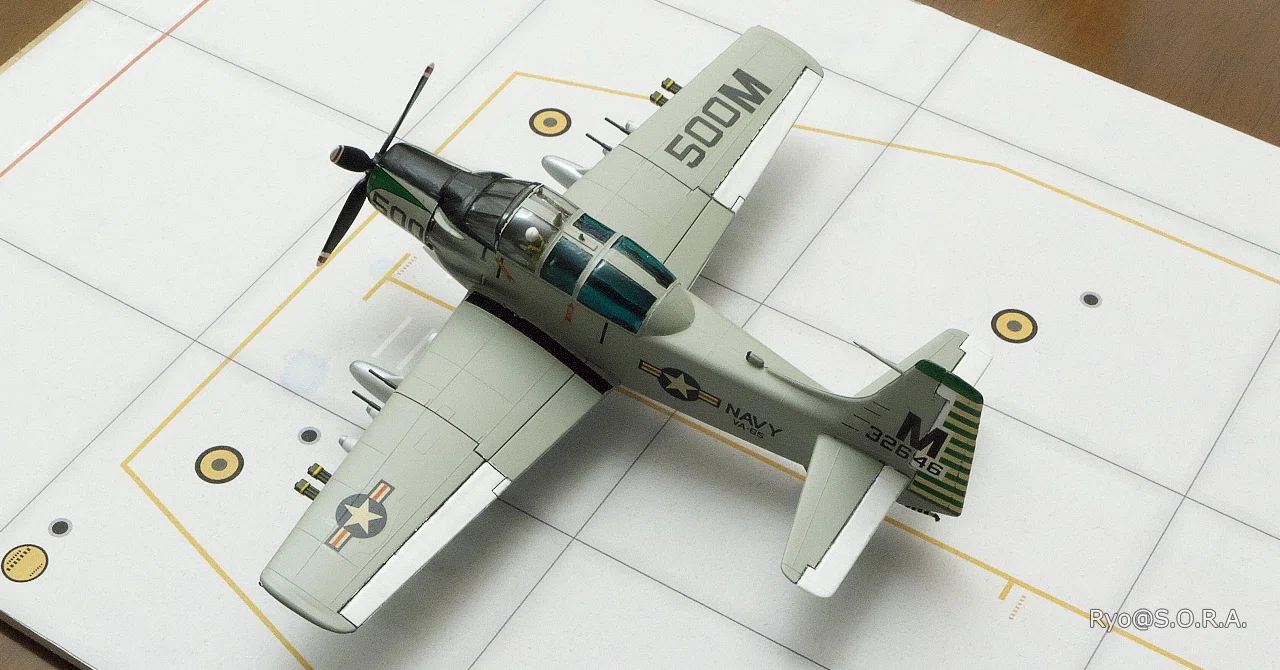 プラモデル製作記 ハセガワ・モノグラム 1/72 A-1E (AD-5) スカイ