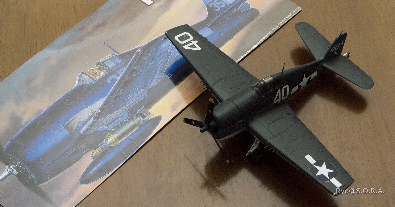 プラモデル製作記 アカデミー 1/72 F6F-3/-5 ヘルキャット ｜Ryo@S.O.R.A.