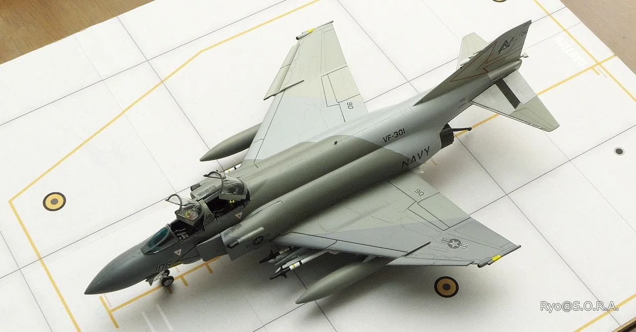 プラモデル製作記 タミヤ 1/72 F-4S NAVYファントムII ｜Ryo@S.O.R.A.