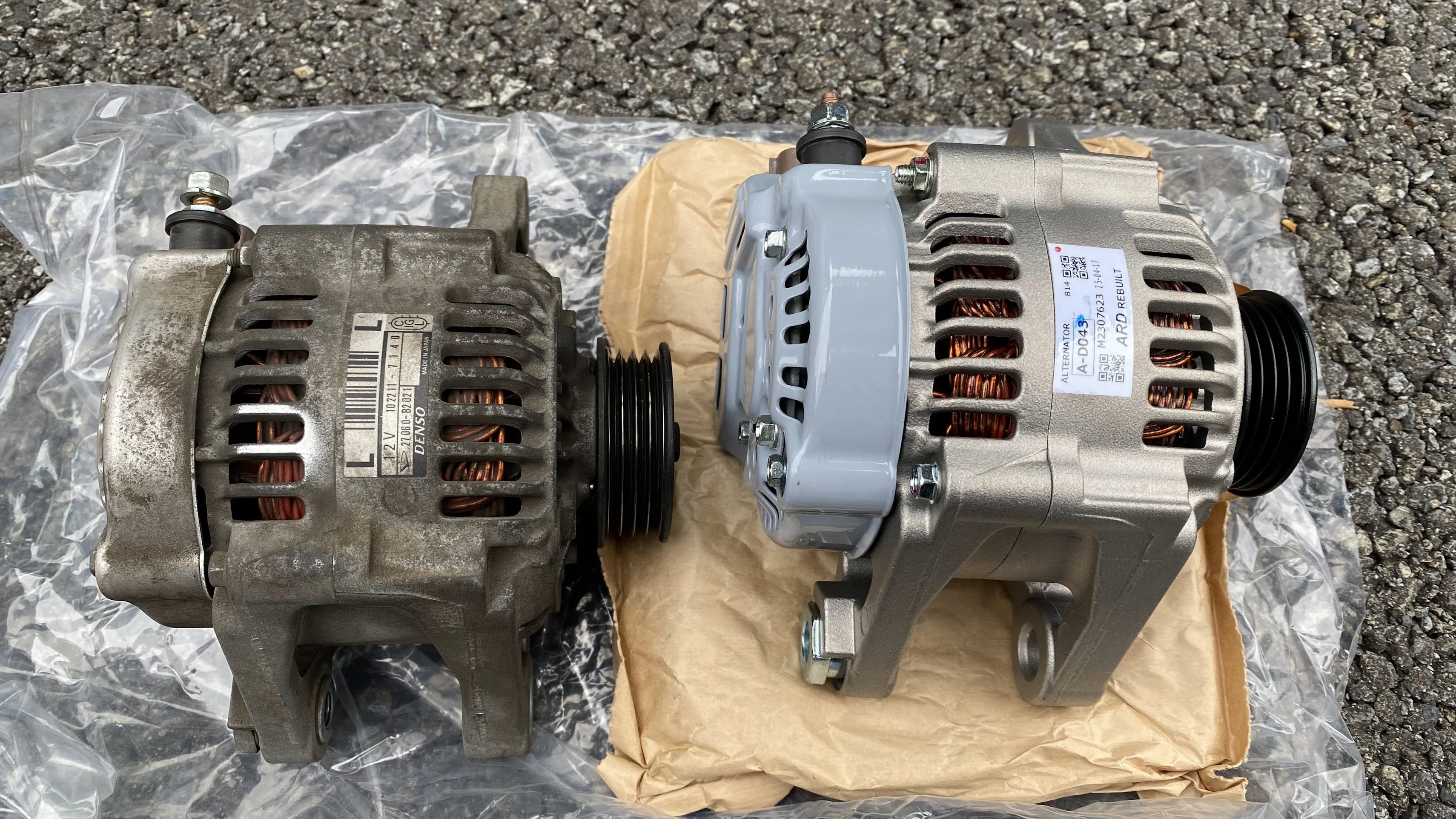 ハイゼット S331W S331V リビルトオルタネーター 102211-7140 27060