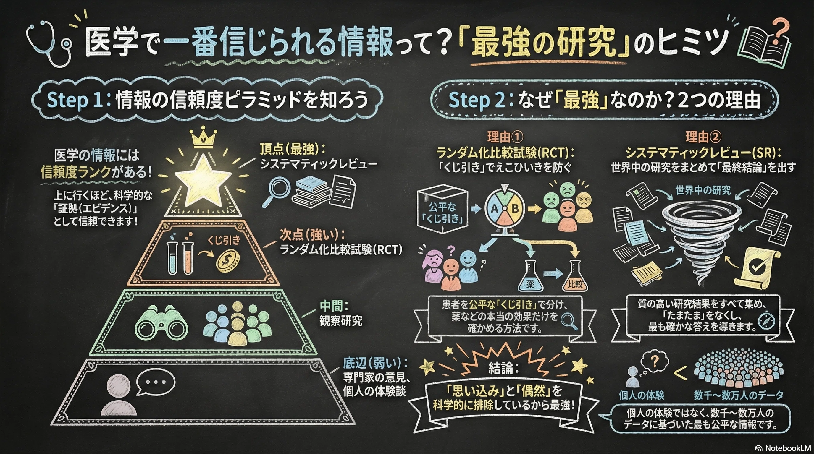 初学者向け】システマティックレビュー（SR）やランダム化比較試験