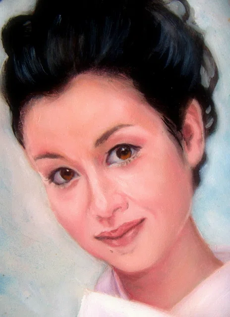 一日一絵（33）若尾文子さんを描く｜都志良三