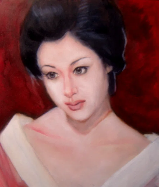 一日一絵（33）若尾文子さんを描く｜都志良三