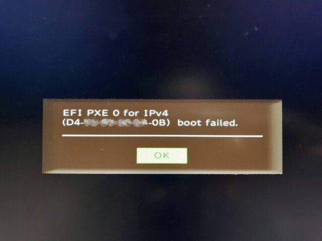 パソコンが起動しない！「EFI PXE 0 for IPv4」が出た時の対処法