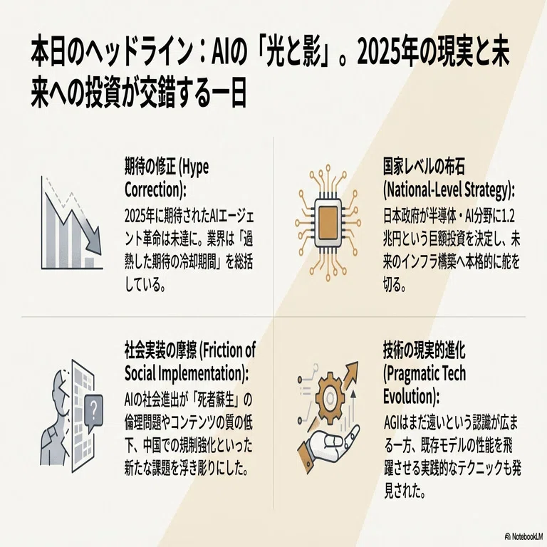 2025年12月28日お昼のAIニュース-LLMは「大事なことを繰り返し伝える 