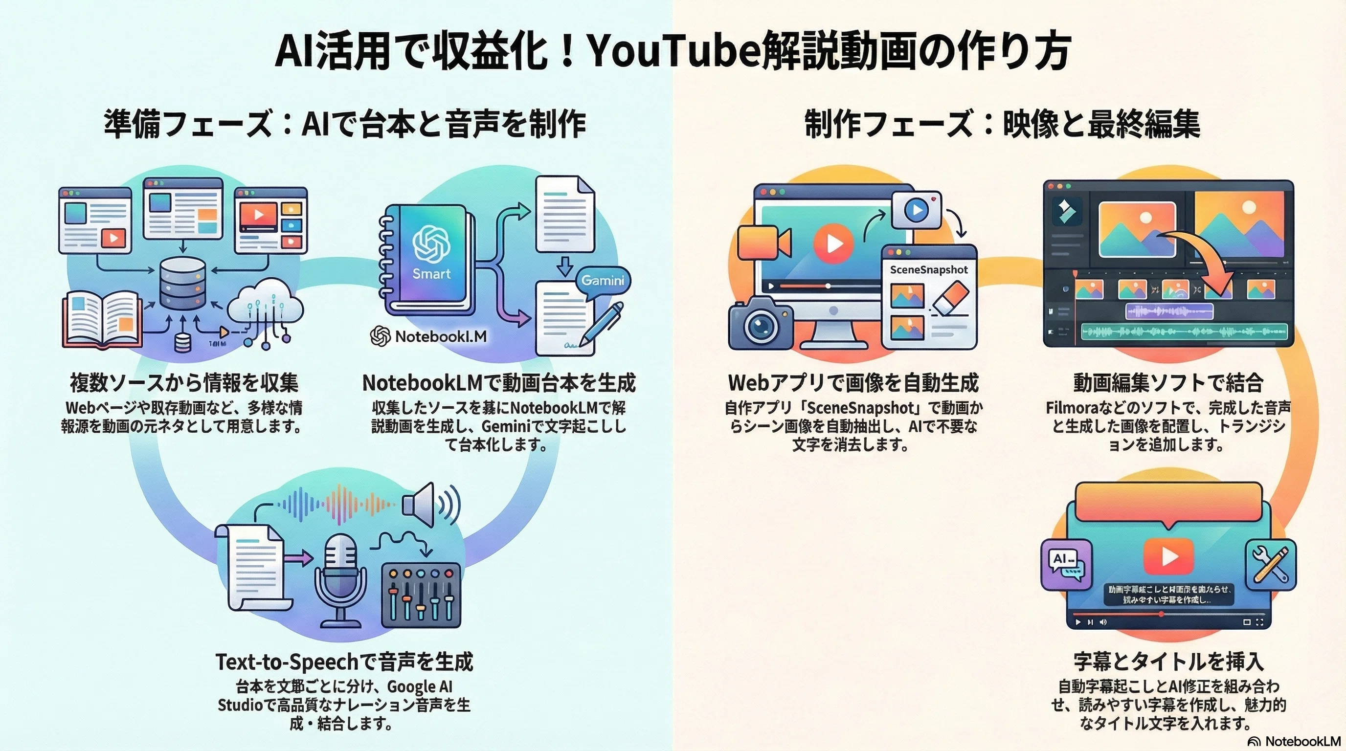AI×動画編集ソフトで実現するYouTube解説動画の制作術：収益化を達成 