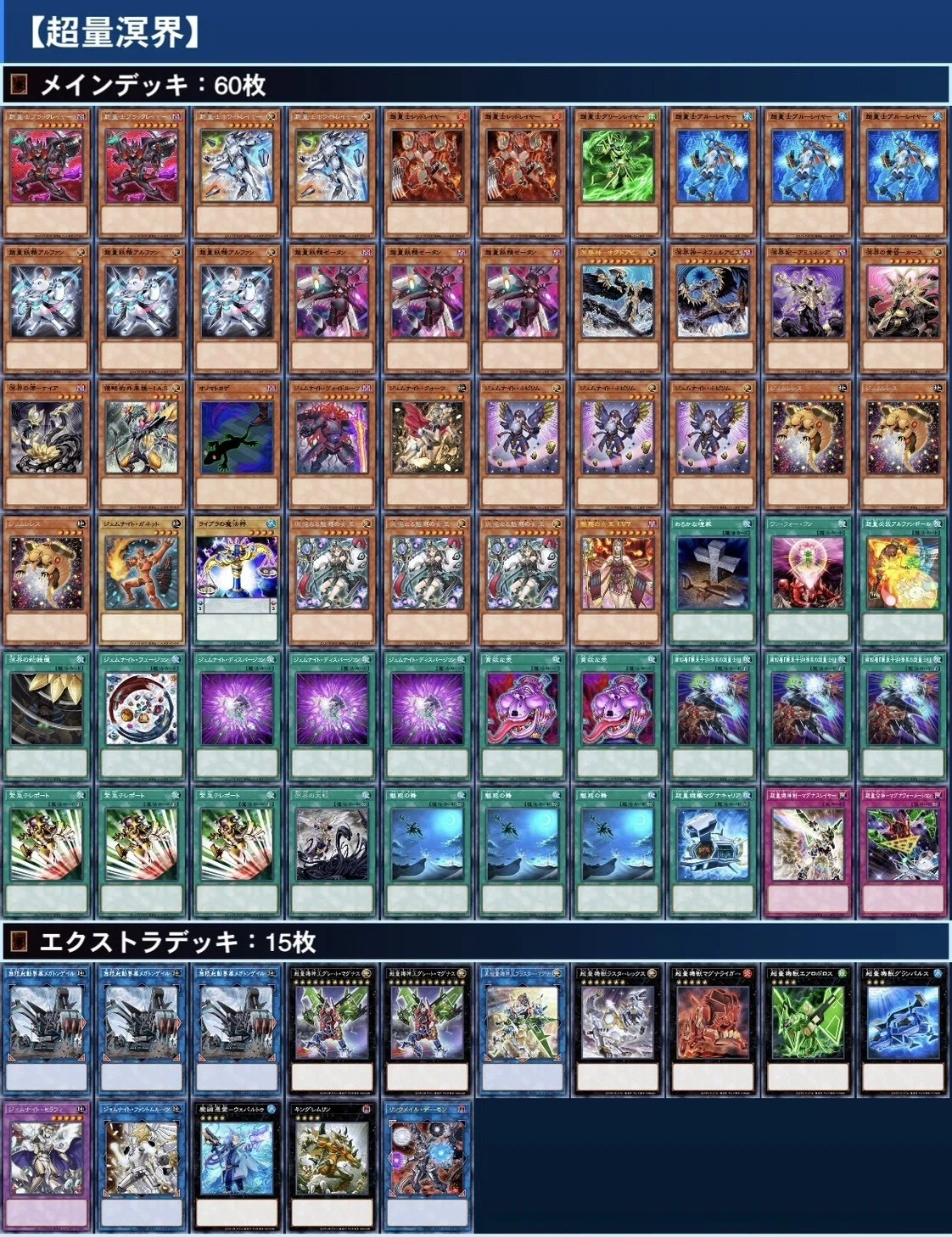 遊戯王】2025年 作成デッキ｜saumin