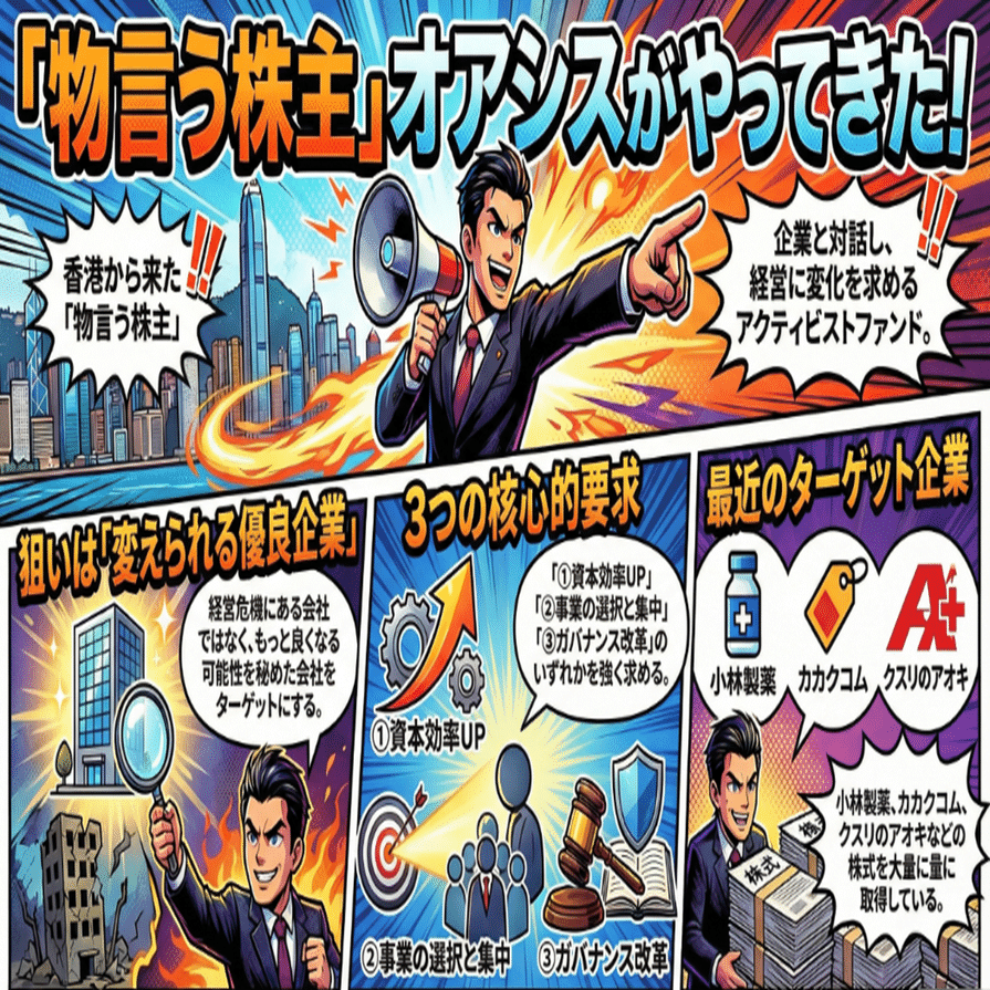 アクティビスト：オアシス・マネジメントが次に狙ったのは、この「会社」】─最新の大量保有報告から読み解く｜Stockpicker  Lab｜株式投資を応援する投資ラボ