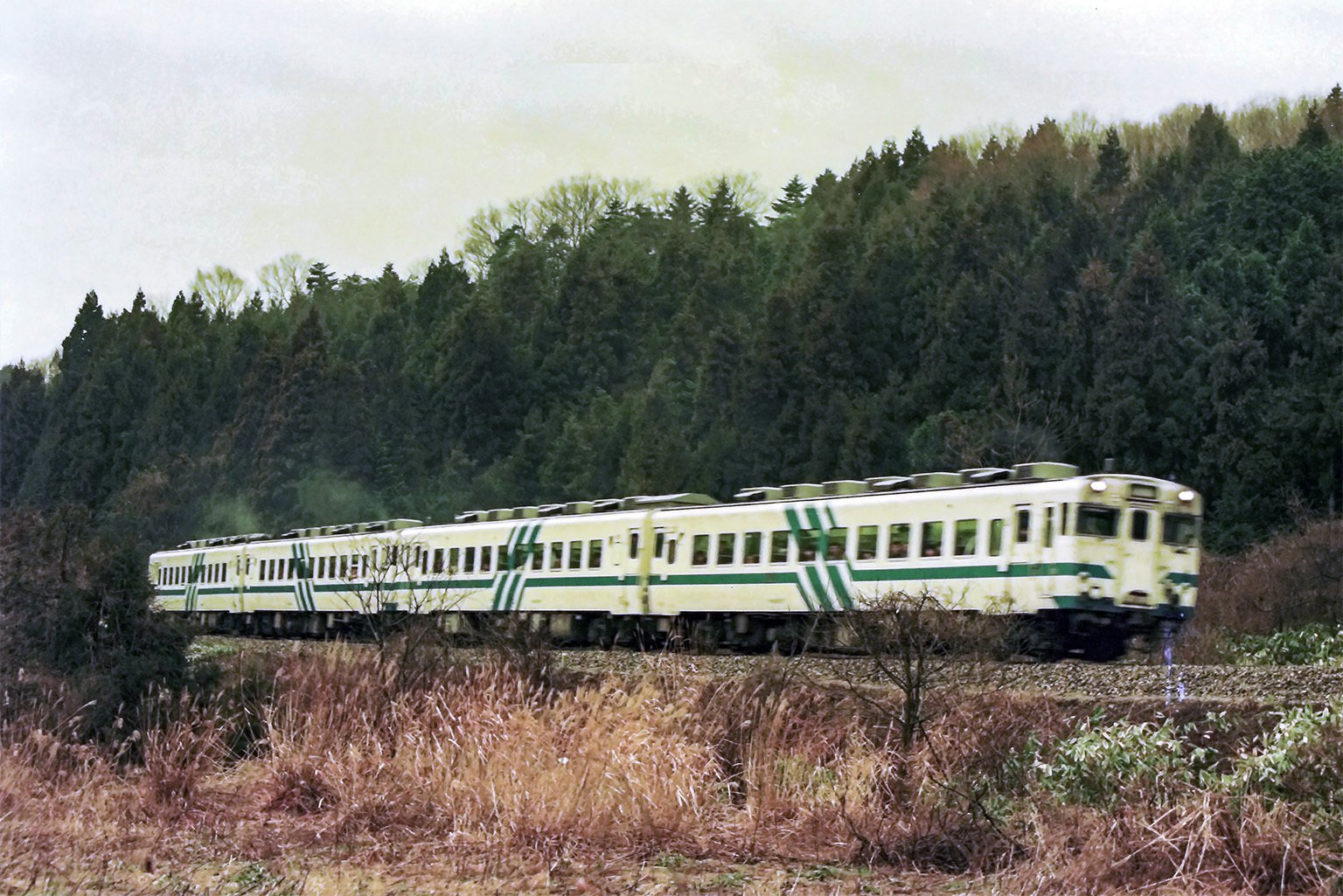 v092, 七尾線：冬の北陸 ときめき号 （1990年）画像補填版｜ひろやん