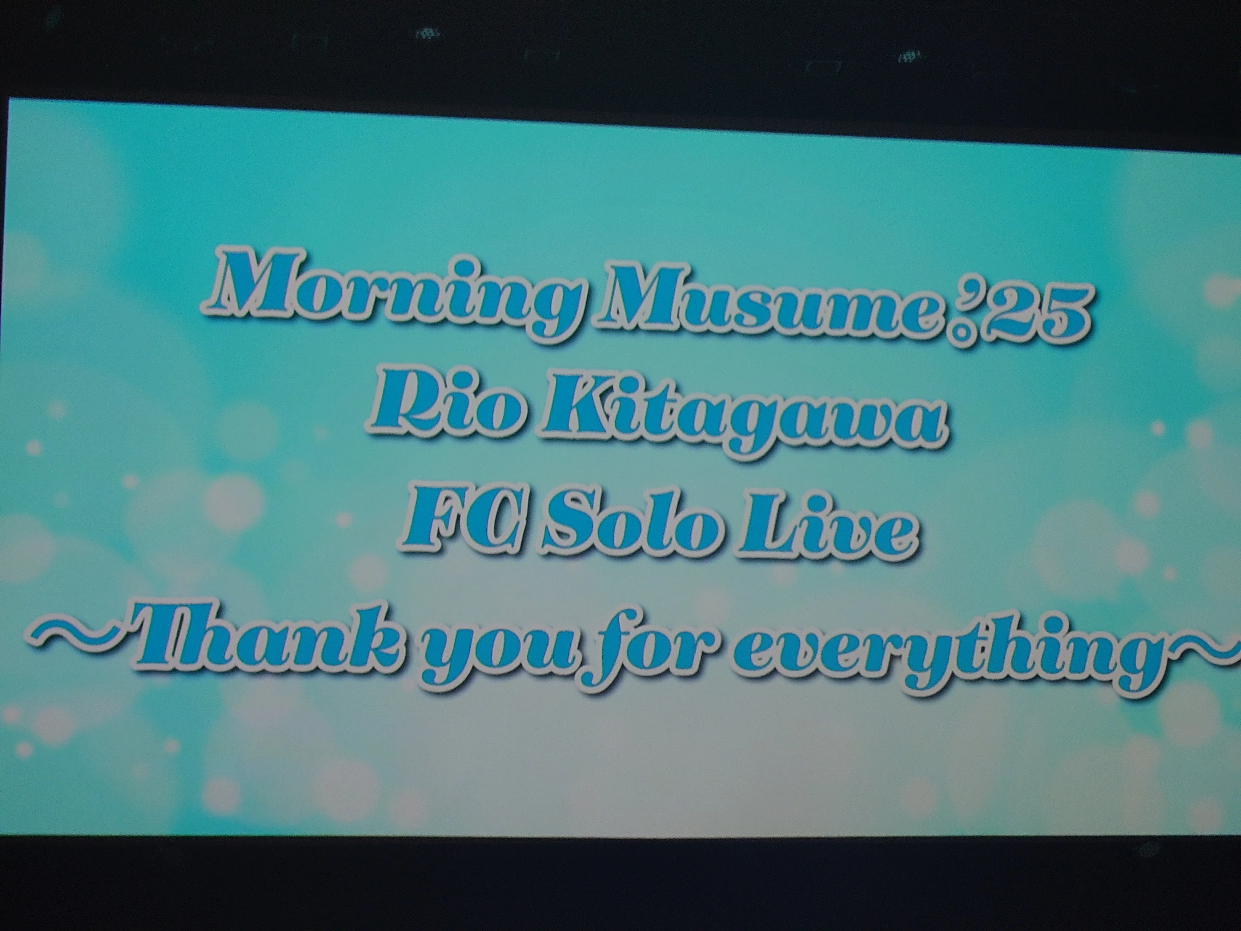 モーニング娘。'25 北川莉央 FCソロライブ ～Thank you for everything