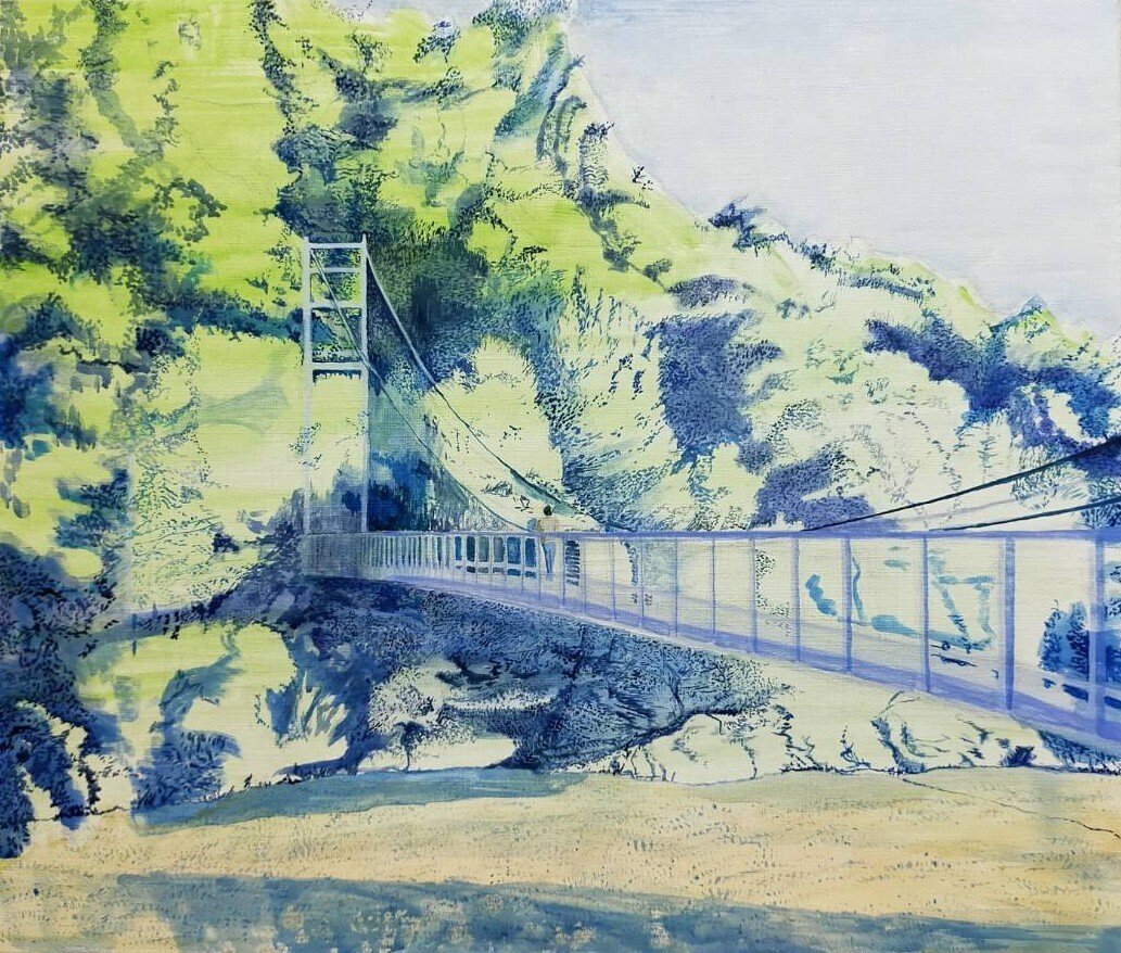 Step10】「架橋」アクリル画｜瑞島 魁祐（みずしま かいゆう）