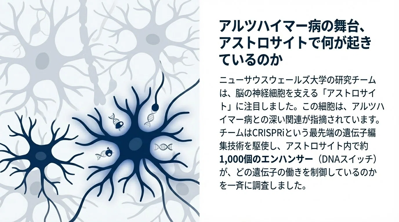 DNAの98%を占める「ジャンク」に、アルツハイマーの鍵が眠っていた