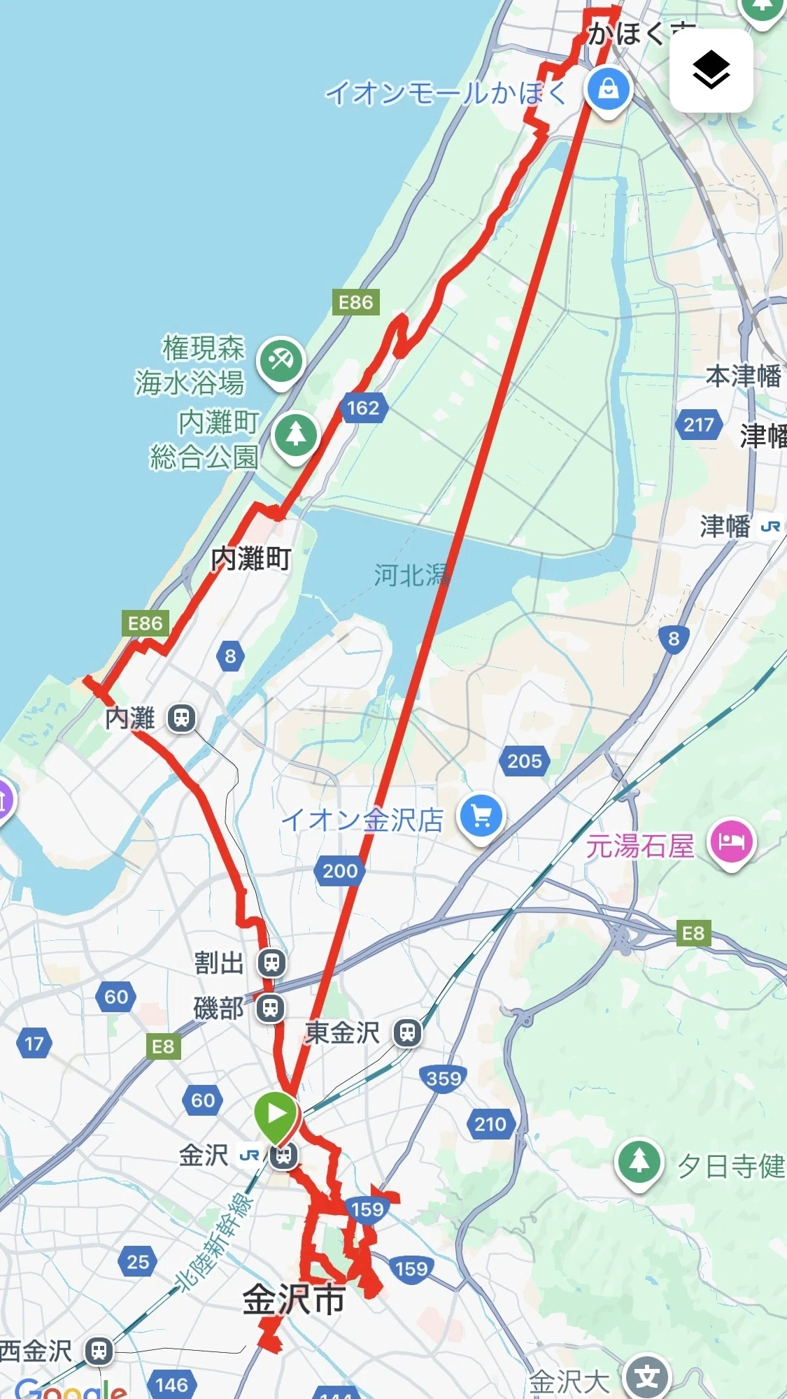 新品未使用❤️ 地図で歩く 金沢、送料こみ♪ 名橋に惚れる冬の金沢・石川日帰りさんぽ50km｜aya@徒歩愛好家