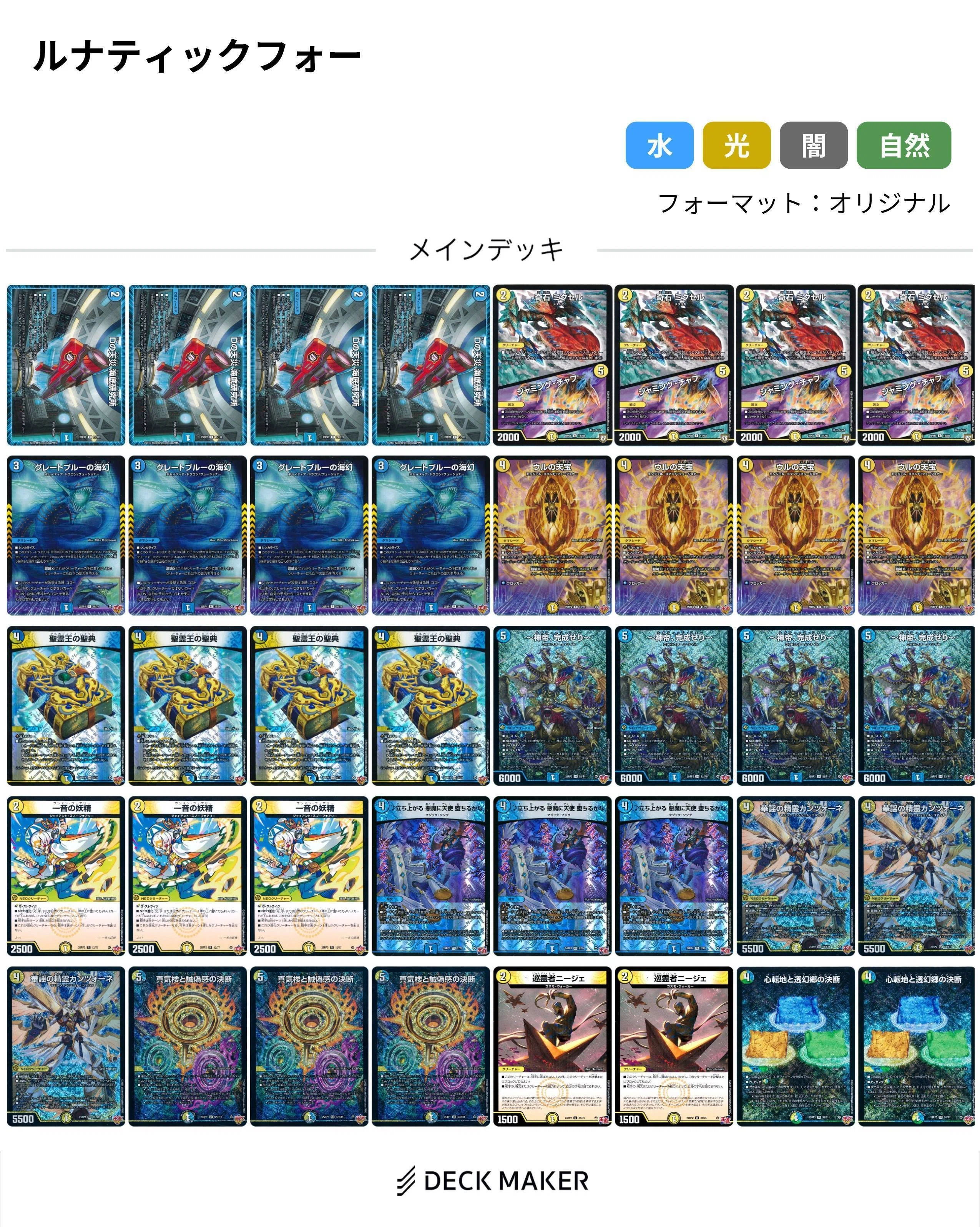 マニフェストデッキ デュエルマスターズ キューブマニフェスト デッキレシピ詳細 | ガチまとめ
