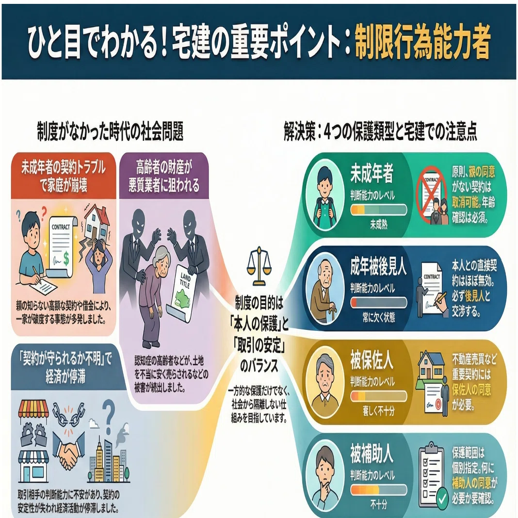 宅建・権利関係】制限行為能力者制度を「0から完全理解」する― なぜ