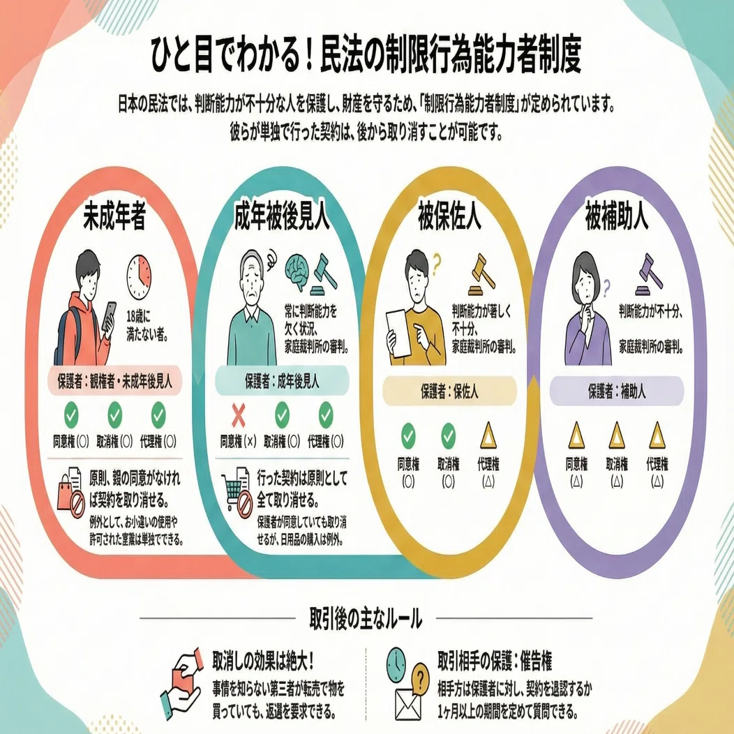宅建・権利関係】制限行為能力者制度を「0から完全理解」する― なぜ