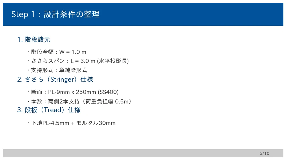2：木造に付随する鉄骨階段の構造計算 その2｜Catfishなおうち for note