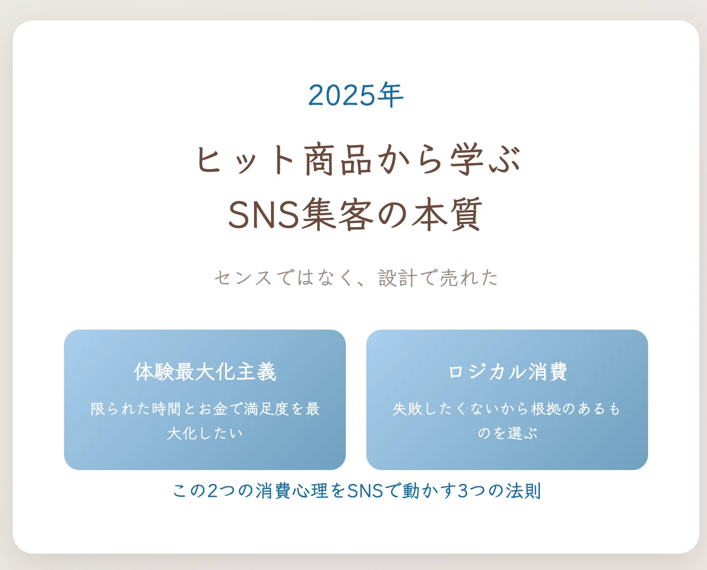 2025年ヒット商品から学ぶ、一人起業家、個人事業主のための「予習復習