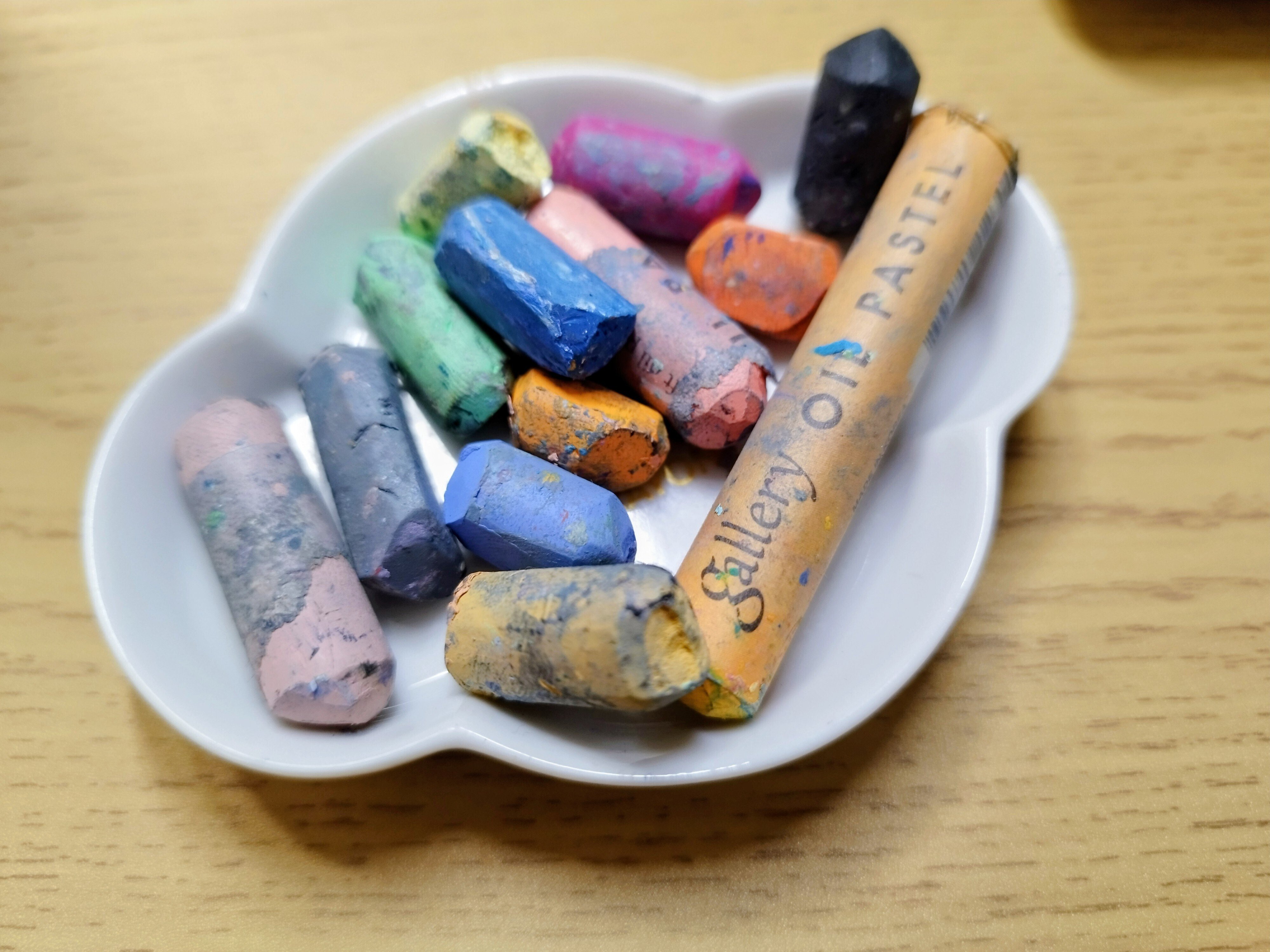 オイルパステル画  二ューヨーク オイルパステル画 二ューヨーク